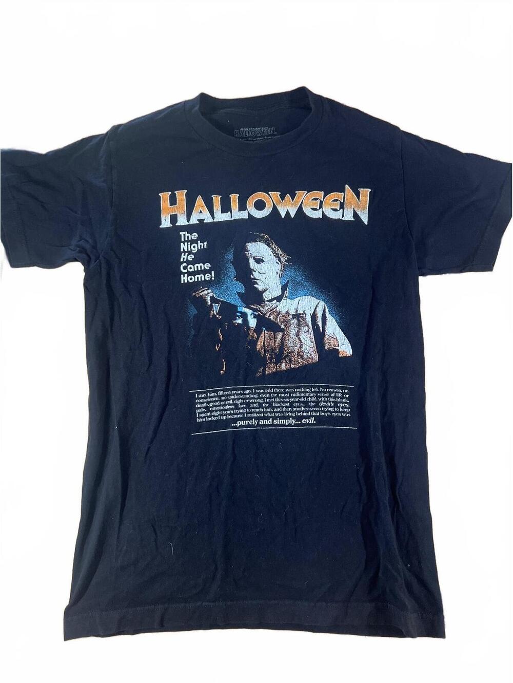 John Carpenter's Halloween Movie Graphic Michael Myers T-Shirt Size Small